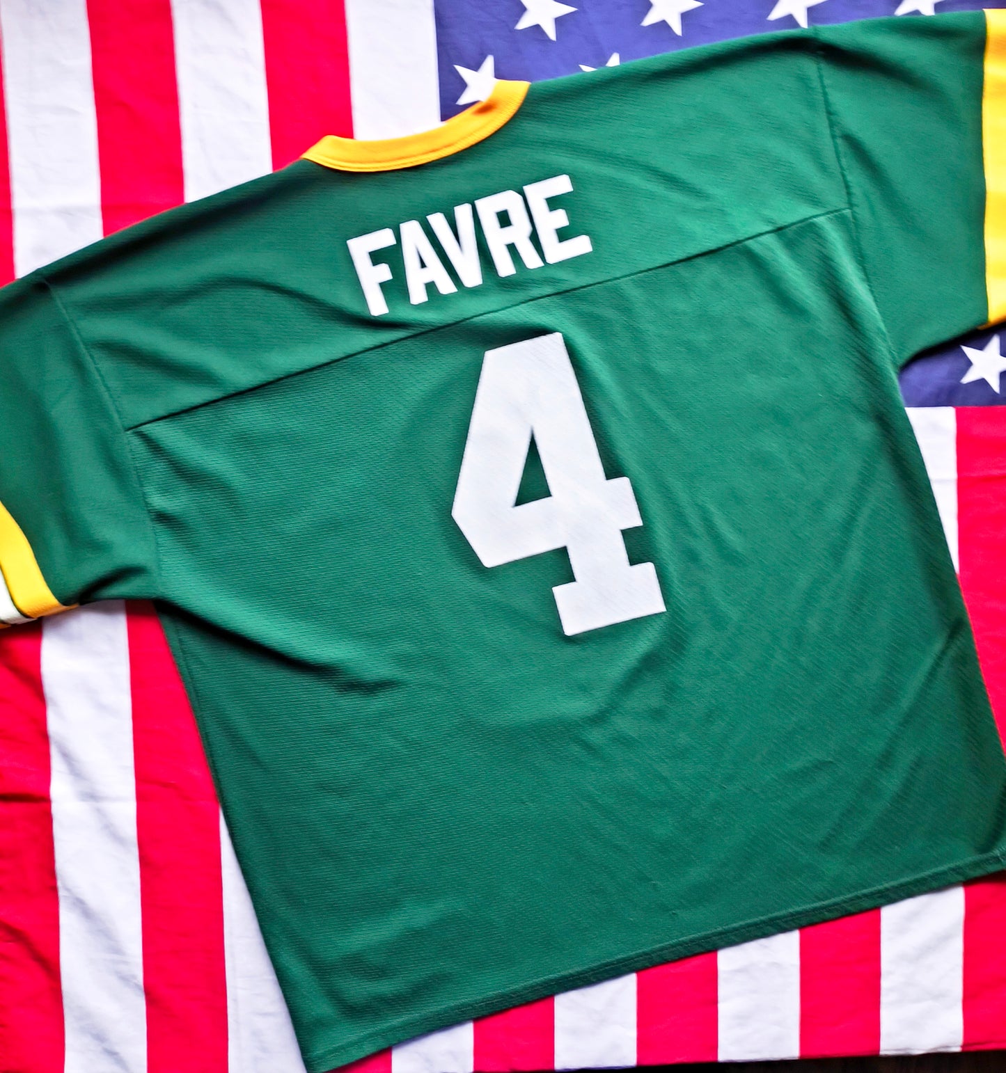 Green Bay Packers Logo 7 NFL Jersey XL Favre