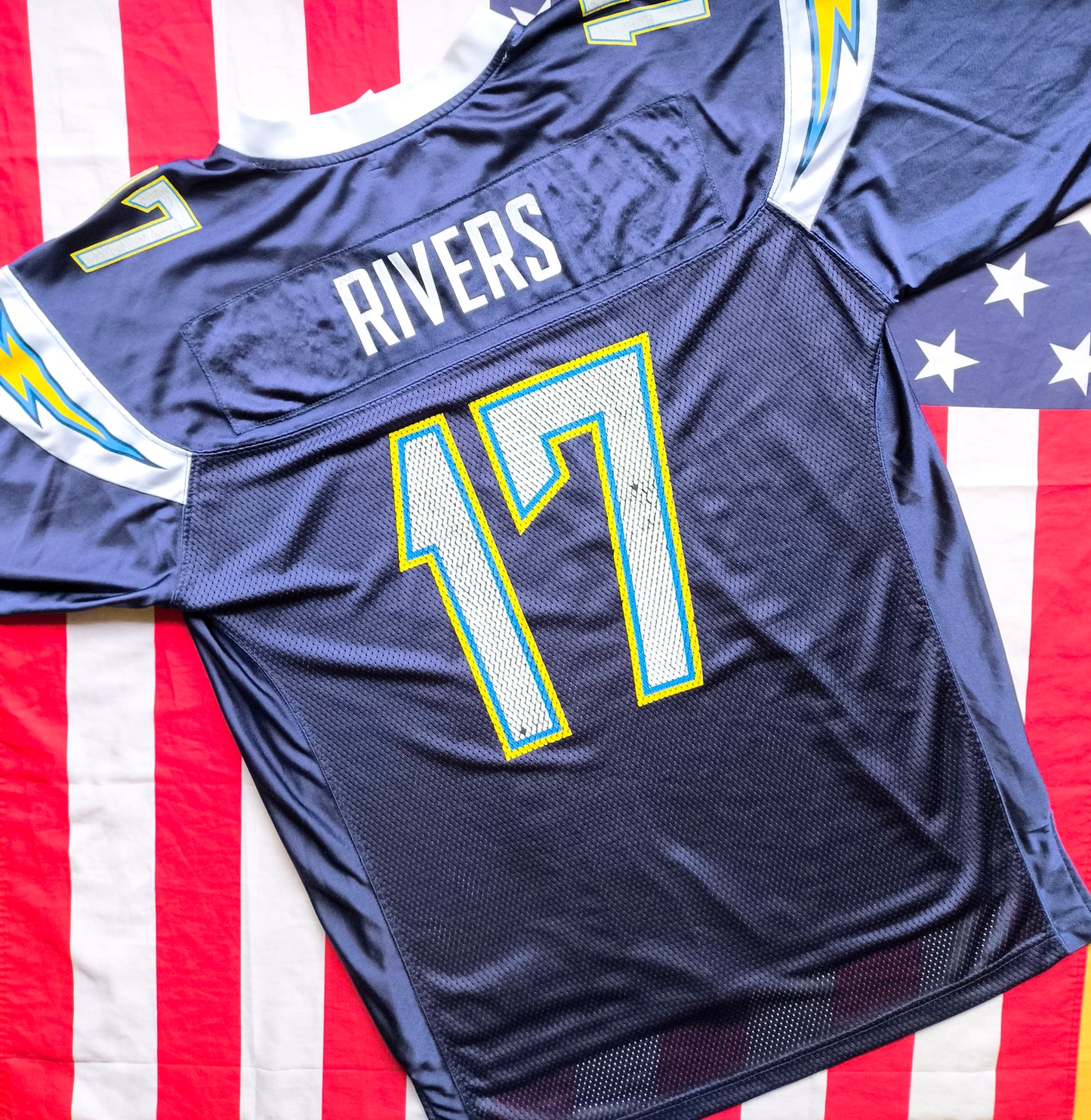 Los Angeles San Diego Chargers Reebok NFL Jersey L Rivers