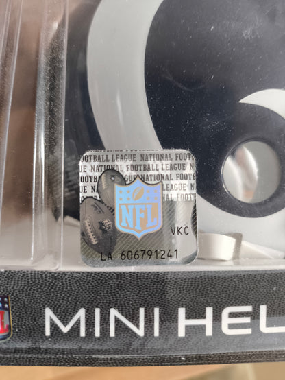 Todd Gurley Los Angeles Rams Signed Mini Helmet Beckett COA