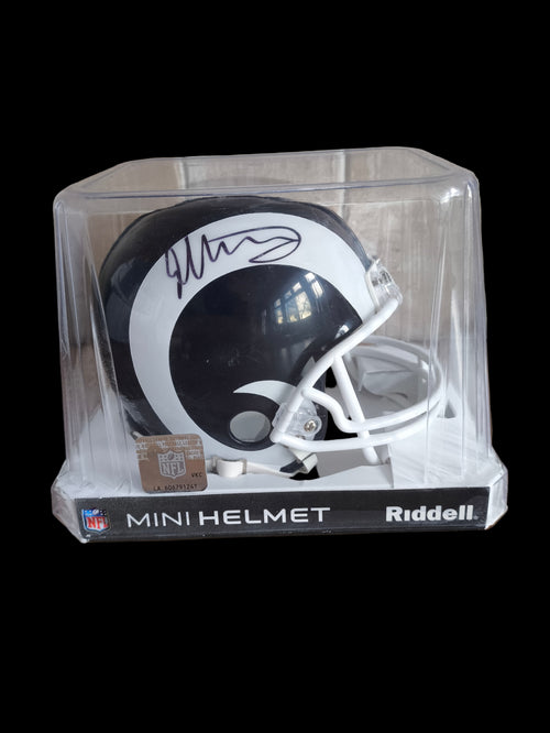 Todd Gurley Los Angeles Rams Signed Mini Helmet Beckett COA