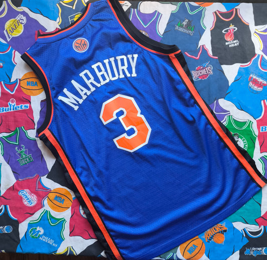New York Knicks NBA Jersey L Marbury
