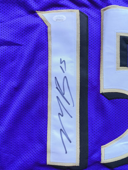 Marquise Hollywood Brown Baltimore Ravens Signed NFL Jersey JSA COA