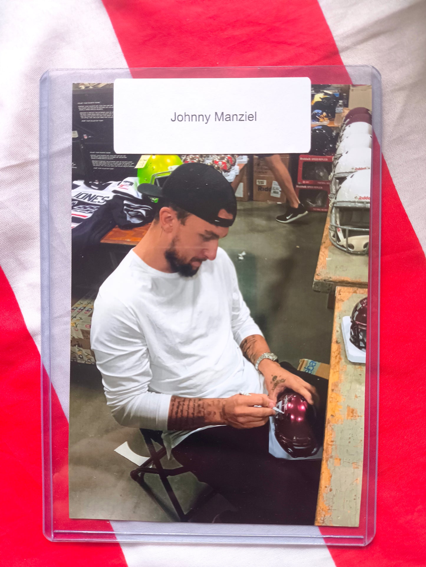 Johnny Manziel Texas A&M Signed Mini Helmet JSA COA