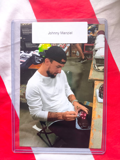 Johnny Manziel Texas A&M Signed Mini Helmet JSA COA