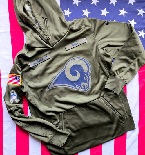 Los Angeles Rams Nike NFL Salute to Service Hoodie M