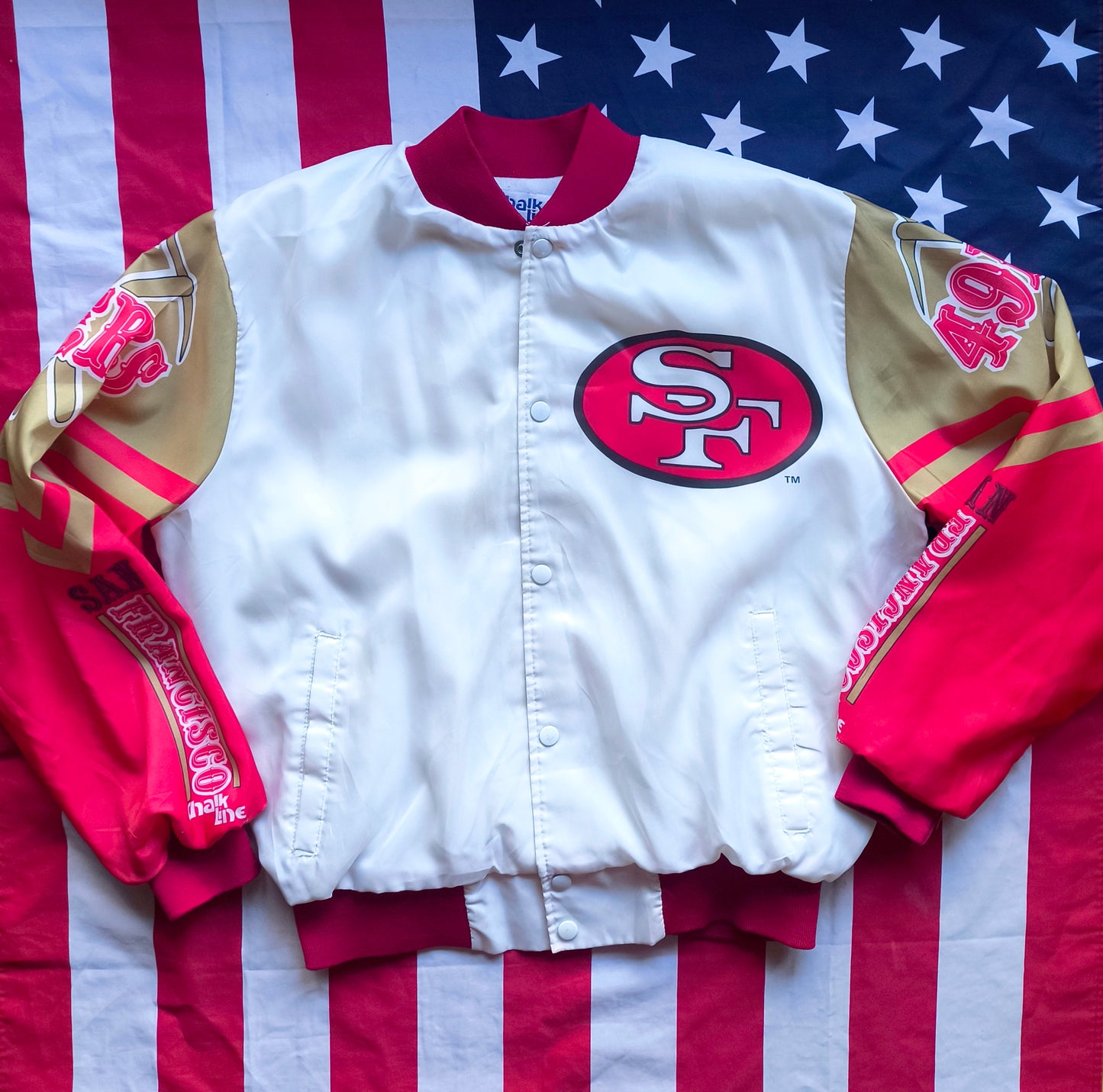 San Francisco 49ers Chalk Line Fanimation NFL Jacket M