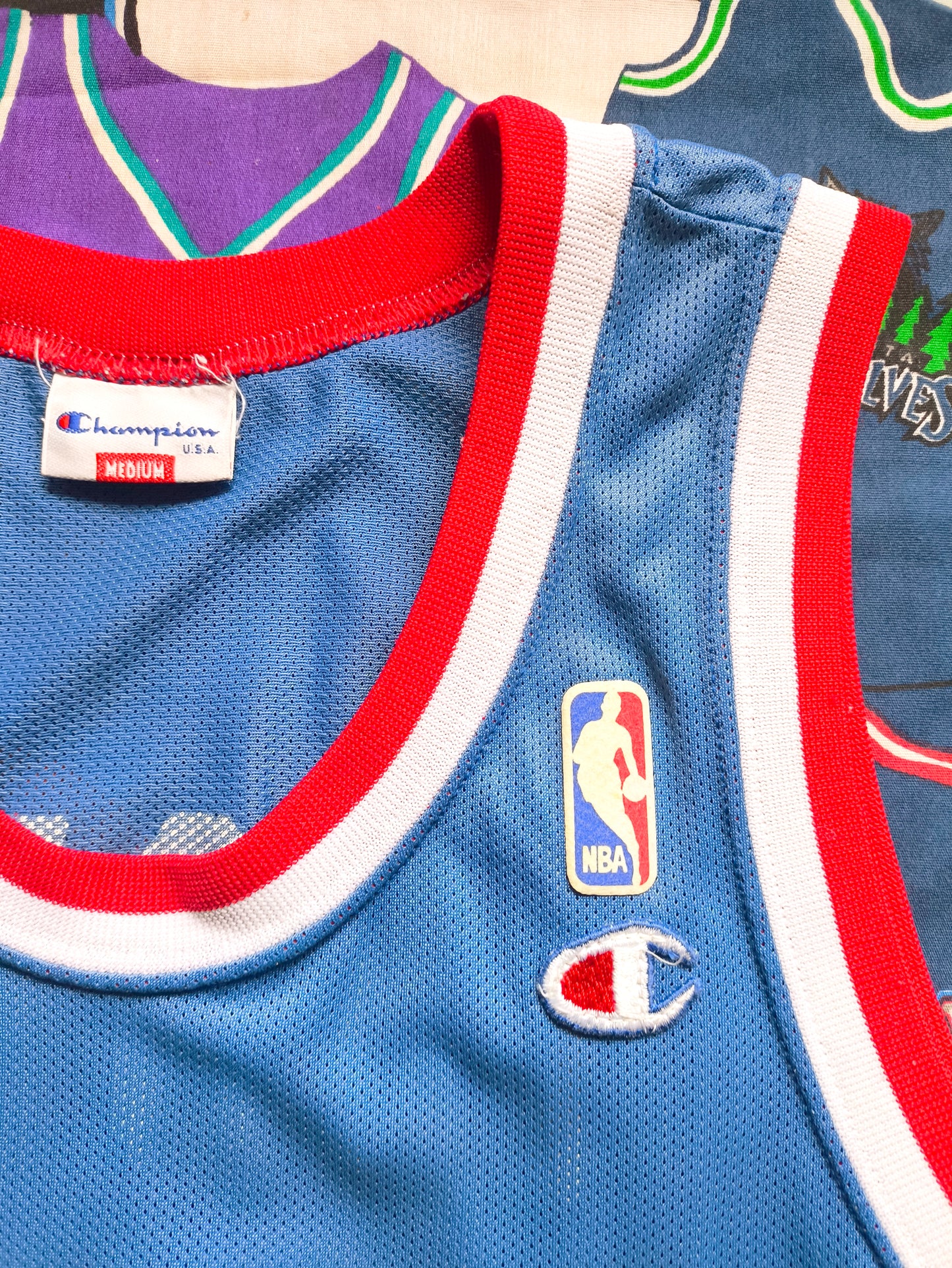 Detroit Pistons Champion NBA Jersey M Thomas