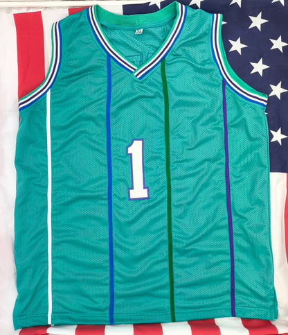 Muggsy Bogues Charlotte Hornets NBA Signed Jersey Beckett COA