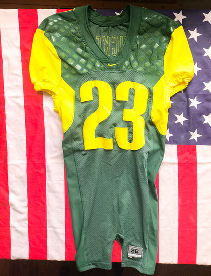 Oregon Ducks Nike NCAA Game Worn Jersey L Marley Tucker