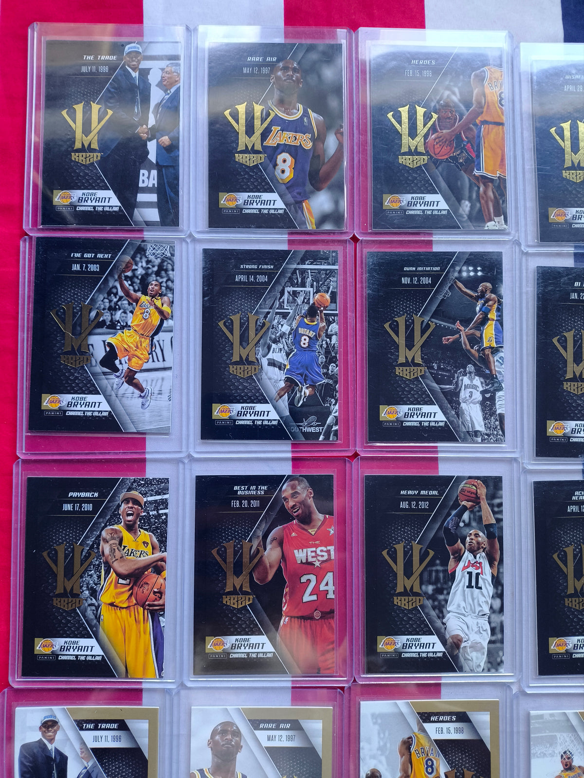 Kobe Bryant Hero Villain Complete 42 Card Box Set