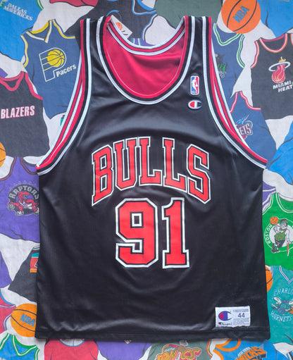 Chicago Bulls Reversible Champion NBA Jersey Rodman L