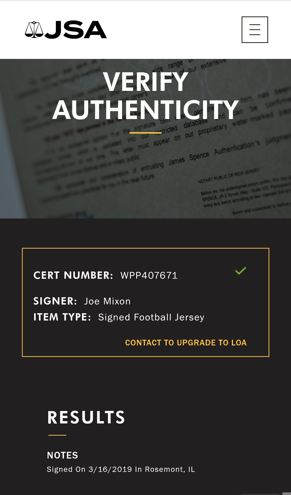 Joe Mixon Cincinnati Bengals Signed NFL Jersey JSA Authentication