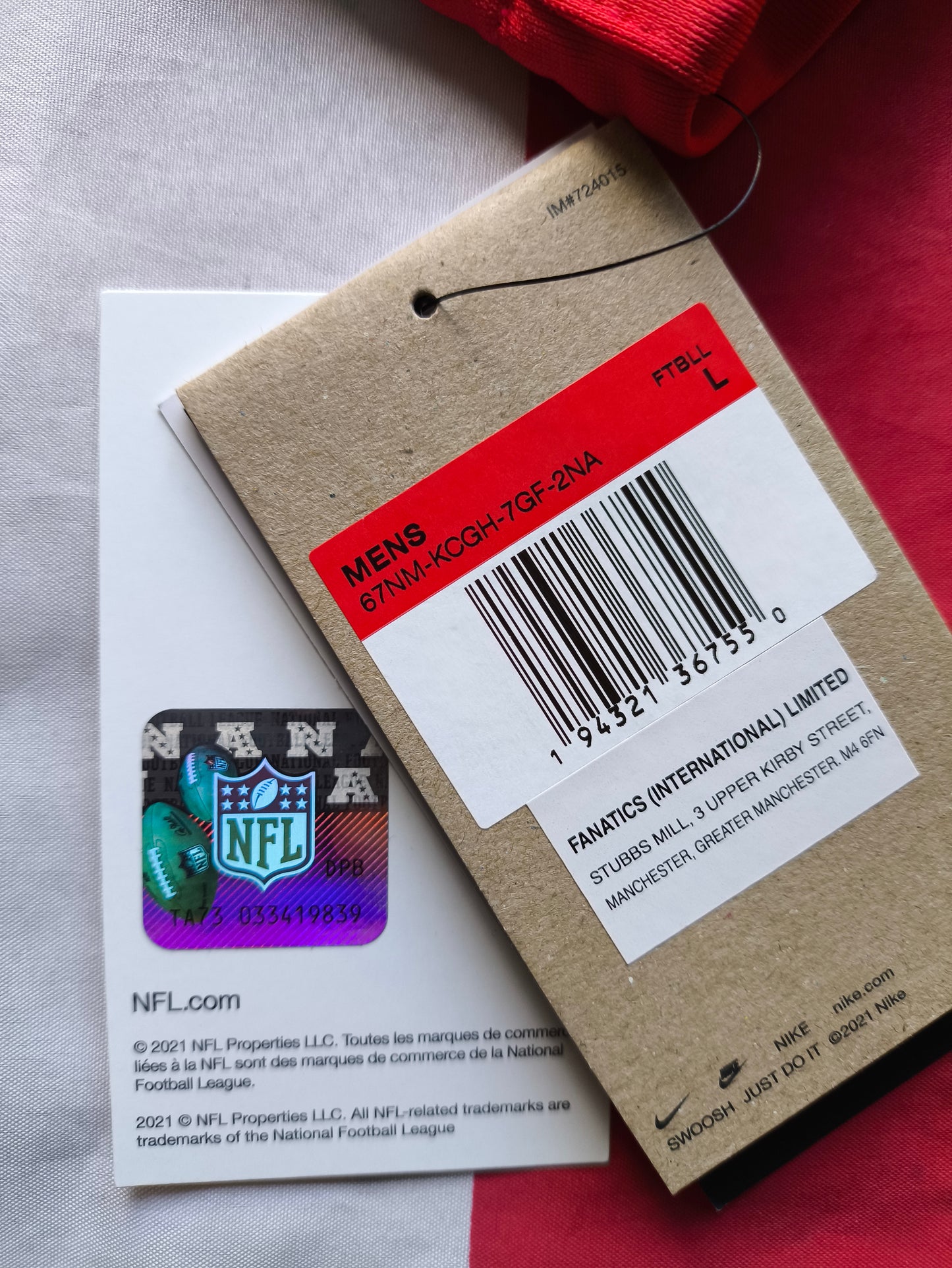 Kansas City Chiefs NFL Jersey L Mahomes