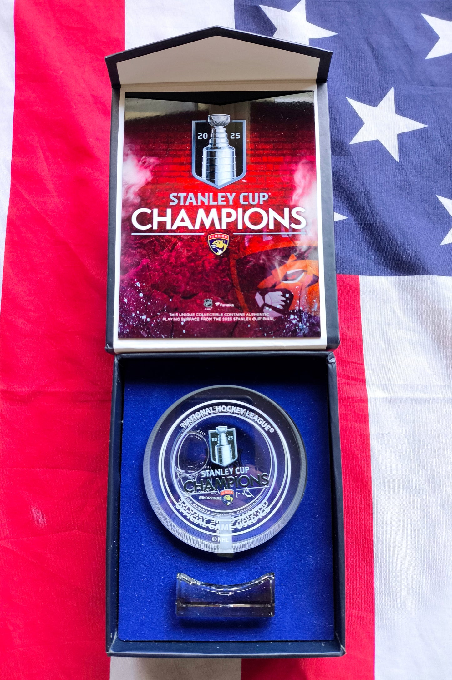 Florida Panthers NHL Stanley Cup Champions Game Used Ice
