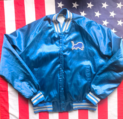 Detroit Lions Chalk Line NFL Bomber Jacket L