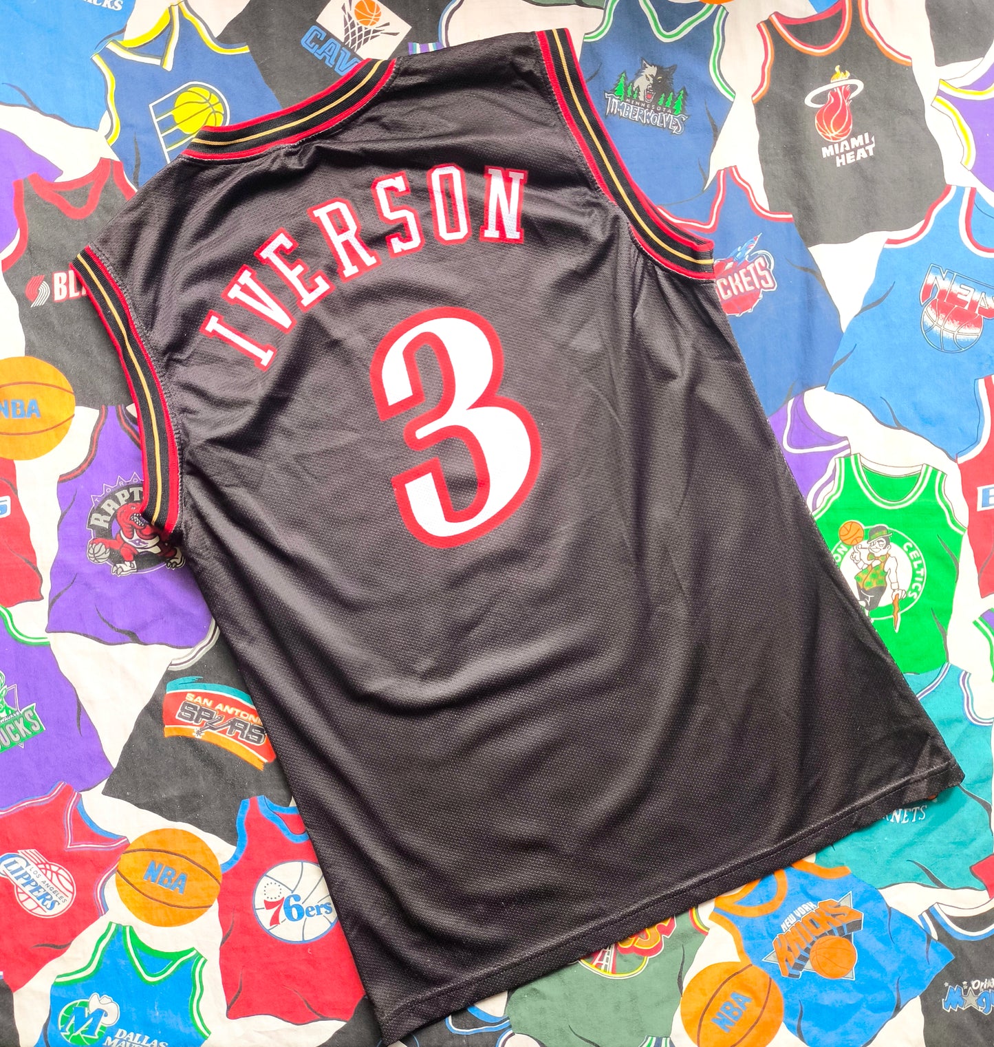 Philadelphia 76ers Champion NBA Jersey M Iverson