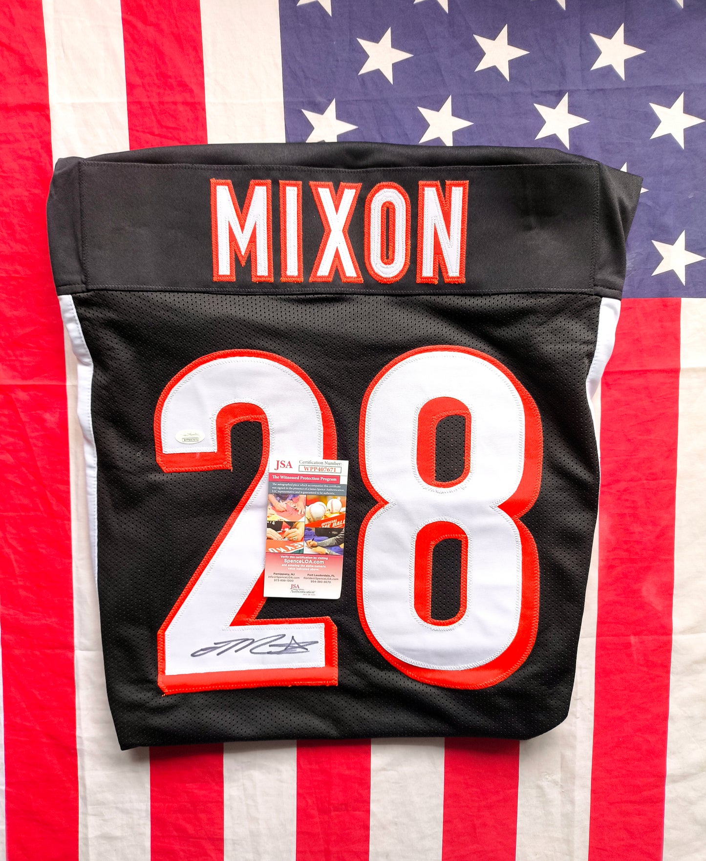 Joe Mixon Cincinnati Bengals Signed NFL Jersey JSA Authentication