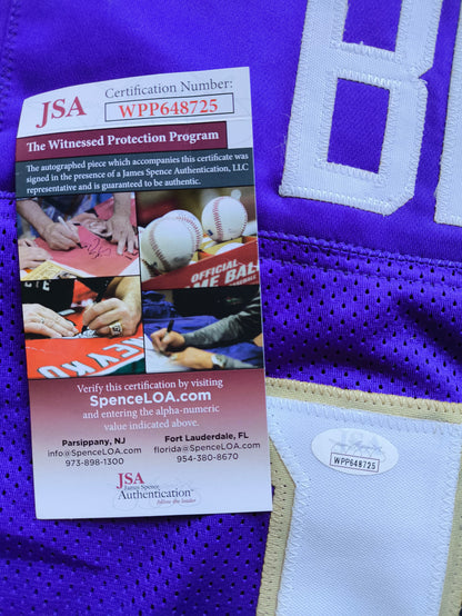 Marquise Hollywood Brown Baltimore Ravens Signed NFL Jersey JSA COA