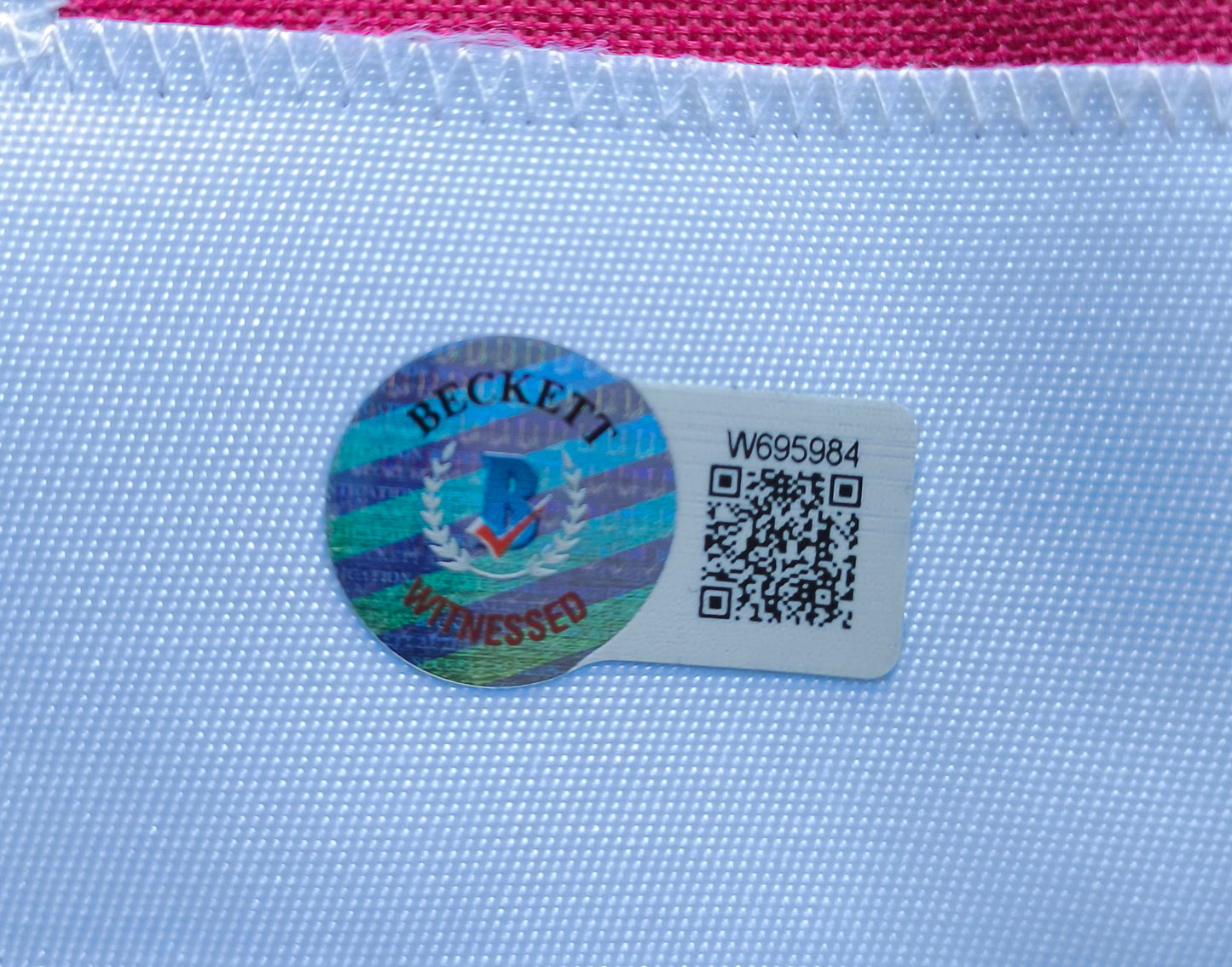 Tank Dell Houston Texans Signed NFL Jersey Beckett COA