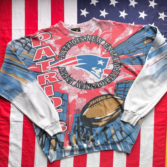 New England Patriots AOP Pullover L