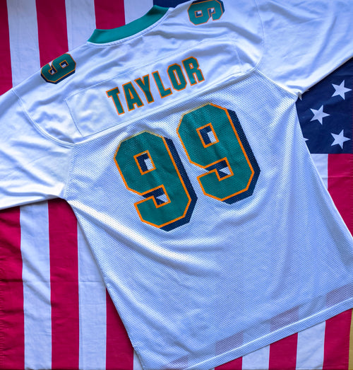 Miami Dolphins Reebok NFL Jersey L Taylor