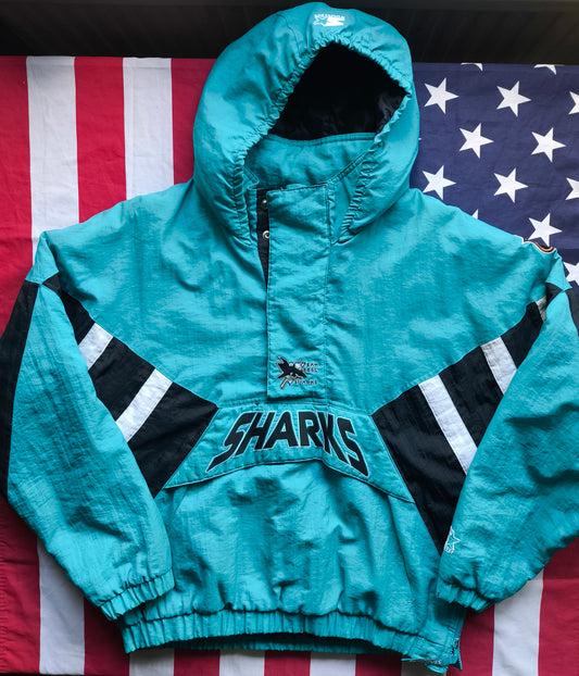San Jose Sharks Starter NHL Pullover Jacket