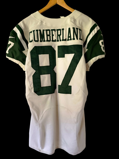 Jeff Cumberland New York Jets Nike NFL Game Worn Jersey