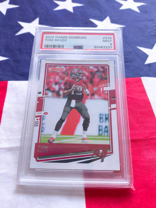 Tom Brady 2020 Panini Donruss #230 PSA 9