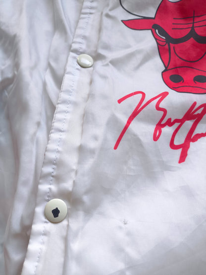 Chicago Bulls Michael Jordan Chalk Line Fanimation NBA Jacket L