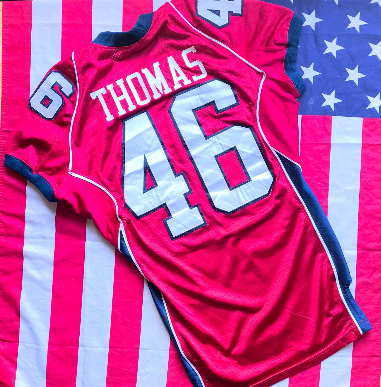 SMU Mustangs Nike NCAA Game Worn Jersey Thomas