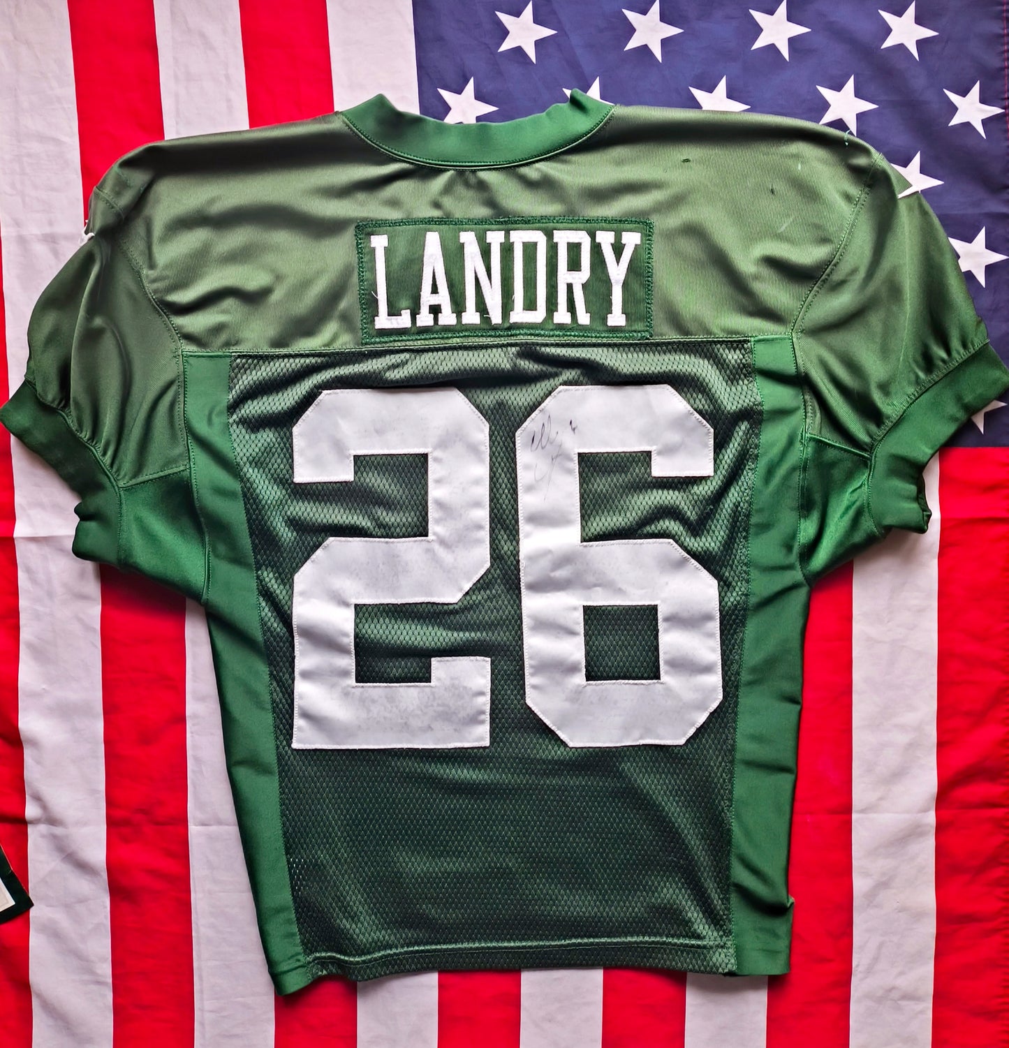 Dawan Landry New York Jets NFL Practice Worn Jersey