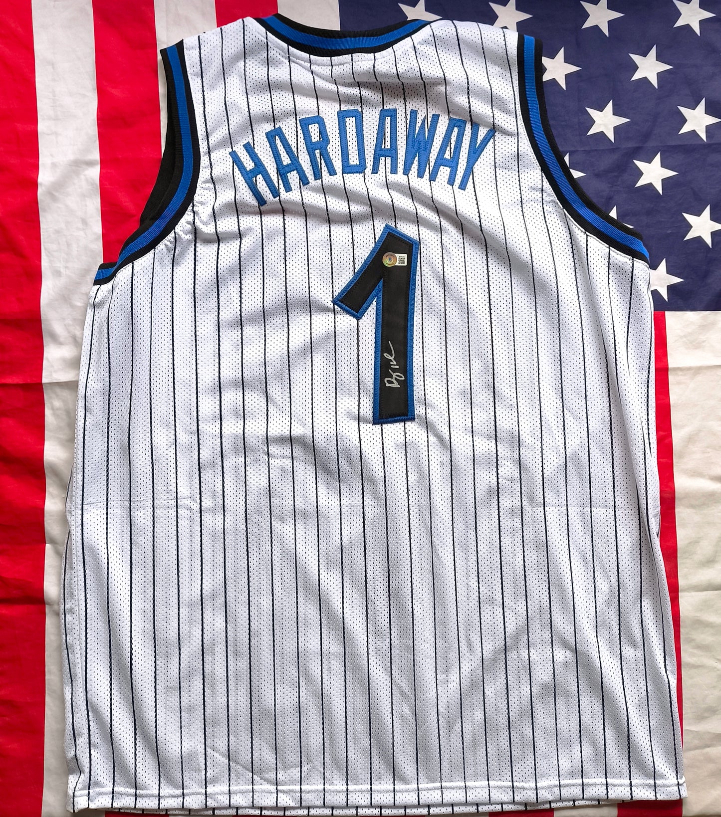 Penny Hardaway Orlando Magic NBA Signed Jersey Beckett COA