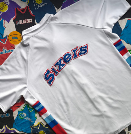 Philadelphia 76ers Hardwood Classics NBA Shooting Shirt XXL