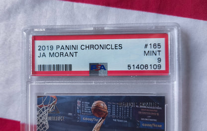 Ja Morant 2019 Panini Chronicles #165 PSA 9